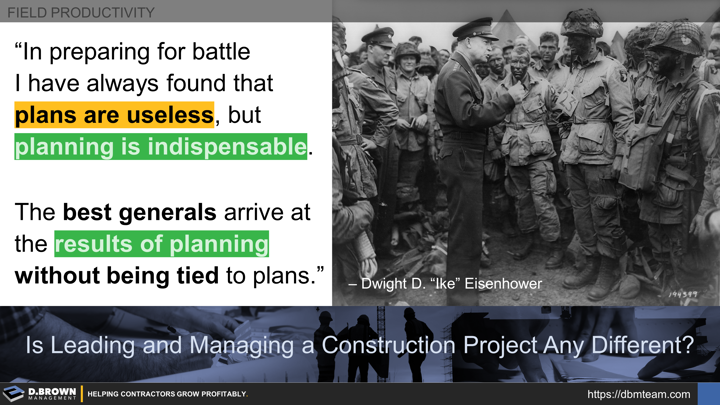 COVID-19: Planning and Preparing for Unknowns. Dwight D. Eisenhower speaking to his troops, preparing for battle.