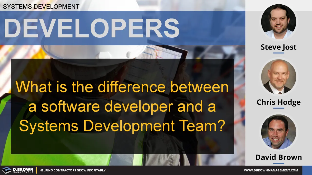 Building a Systems Development Team - Developers | D. Brown Management