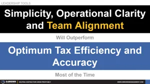 Operational Clarity Over Optimum Tax Efficiency Thumbnail