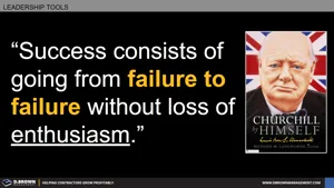 Winston Churchill - Success, Failure and Enthusiasm Thumbnail