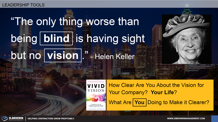 Quote: The only thing worse than being blind is having sight but no vision. Helen Keller. 