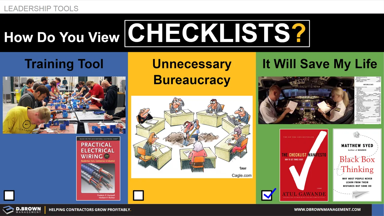Using Checklists Effectively | D. Brown Management