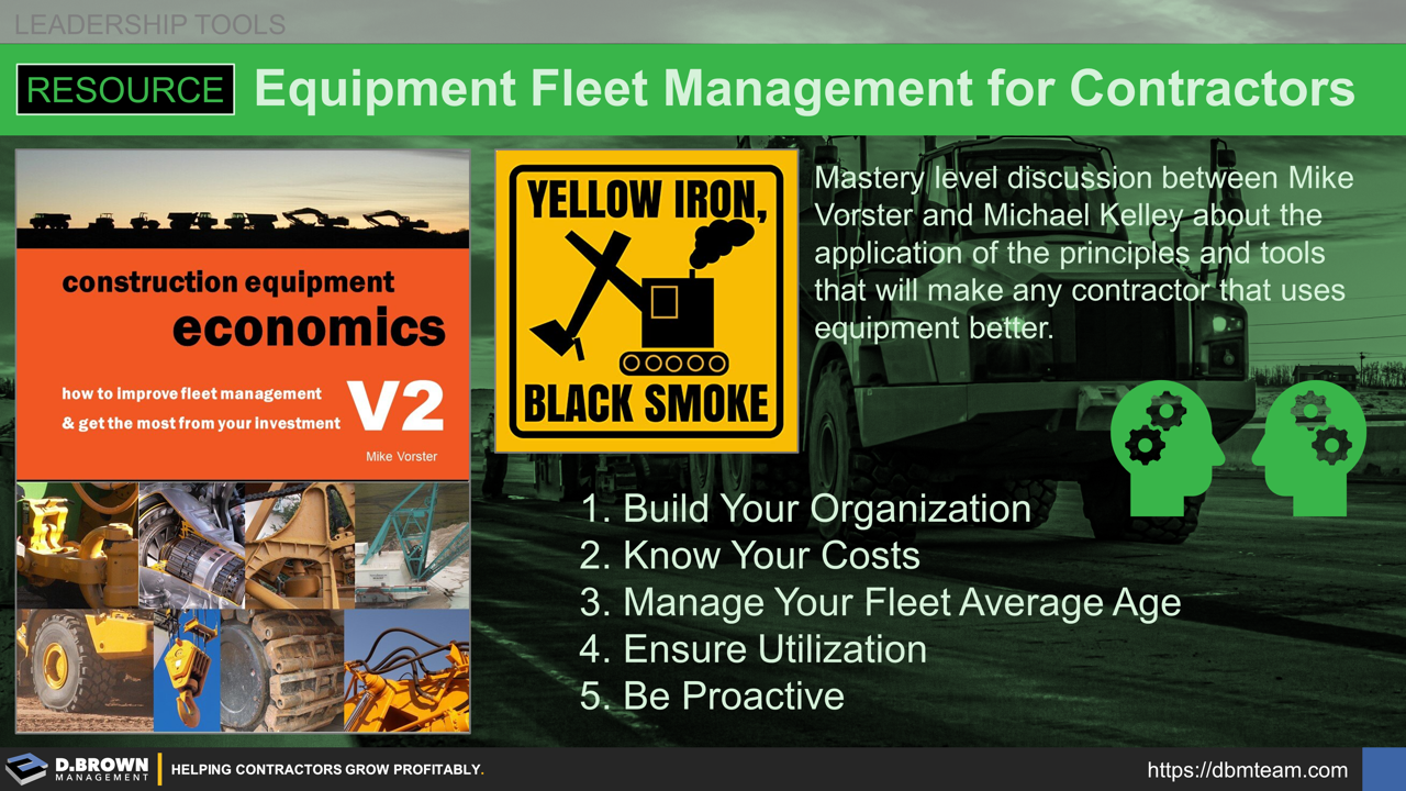 D. Brown Management Resource Equipment Fleet Management for Contractors