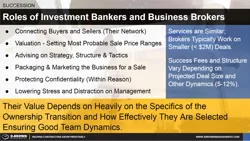 Roles of Investment Bankers and Business Brokers Thumbnail
