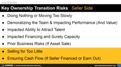Ownership Transition - Key Seller Risks Thumbnail
