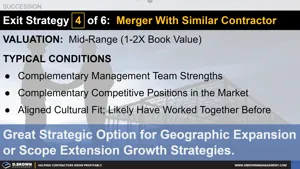Contractor Exit Strategy 4 of 6: Merger with a Similar Contractor Thumbnail