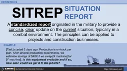 Definition - SITREP (Situation Report) Thumbnail