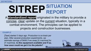 Definition - SITREP (Situation Report) Thumbnail