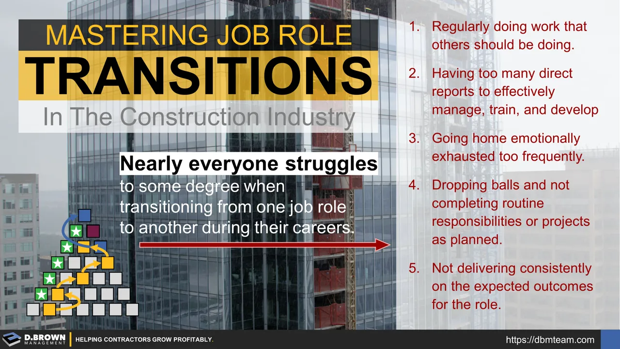 Mastering Job Role Transitions in the Construction Industry | D. Brown ...