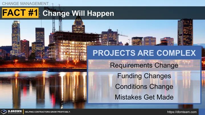 Change Mangement: Fact 1, Change Will Happen.